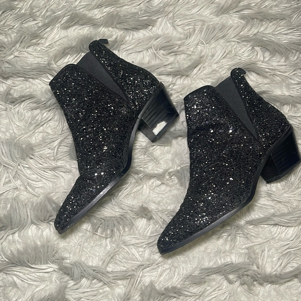Zara glitter booties